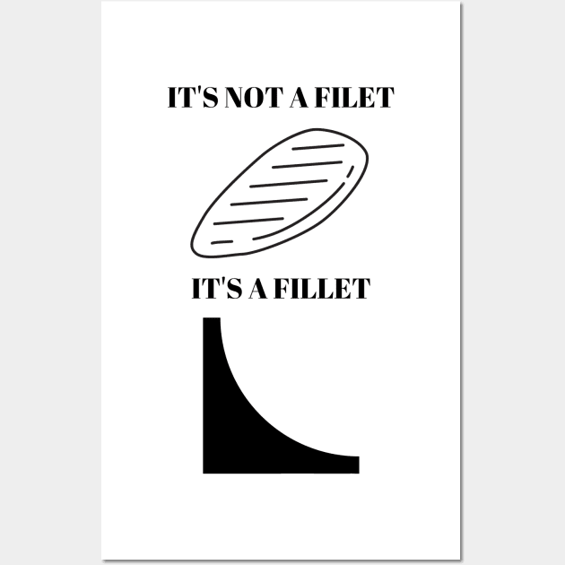 it's not a filet it's a fillet Wall Art by emilykroll